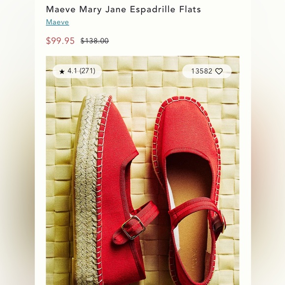 Maeve Shoes - Maeve Espadrille Mary Jane Flats from Anthro